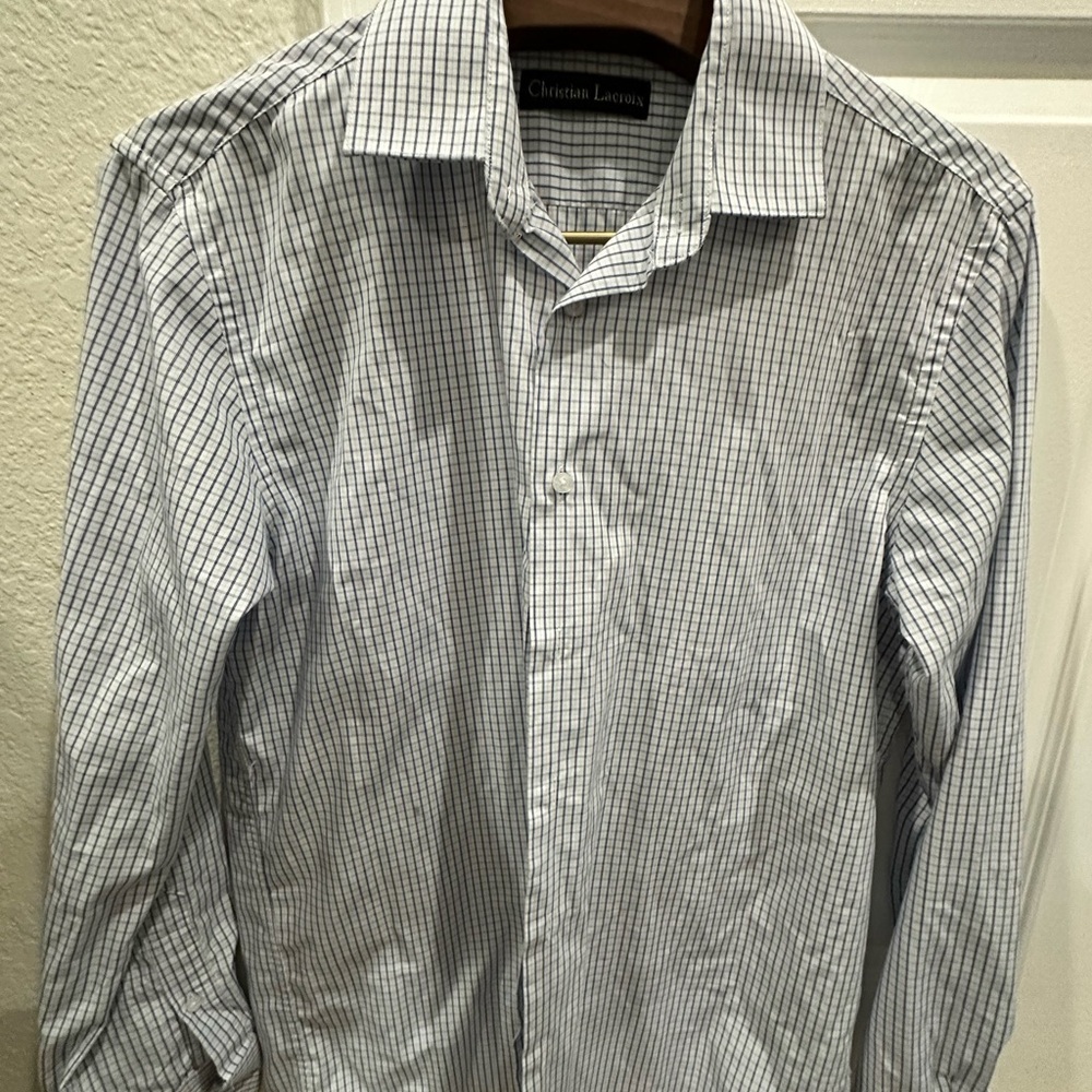 Christian Lacroix Men's dress shirt. Old money, quiet luxury, preppy east coast